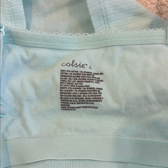 Colsie Blue Camisole Top Large - Picture 3 of 3